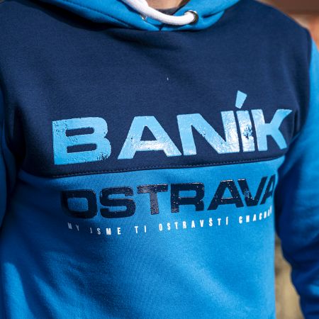Mikina - "Baník Ostrava" / modrá / 2020