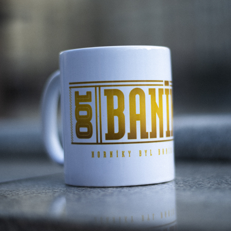 Hrníček - "Baník - 100" / bílý