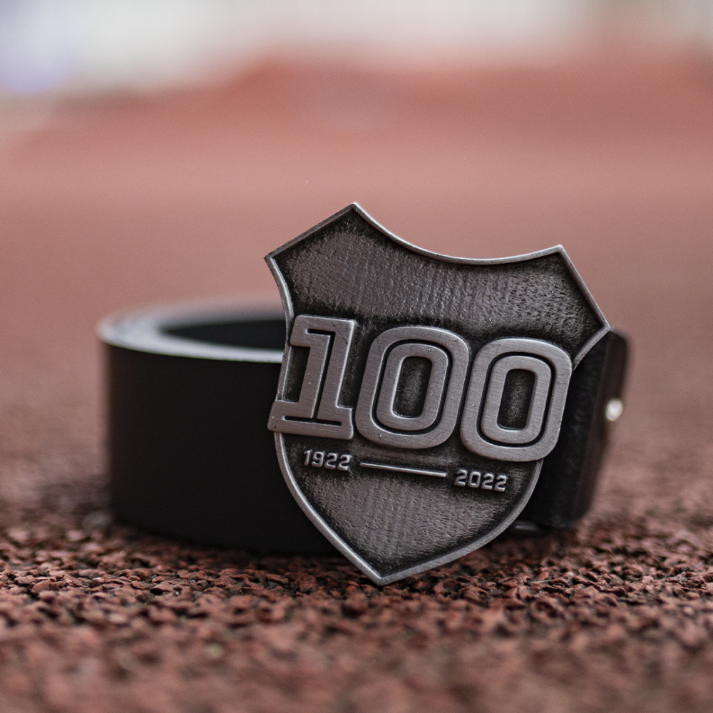 Kožený opasek - "Baník 100 - Logo" / 2022
