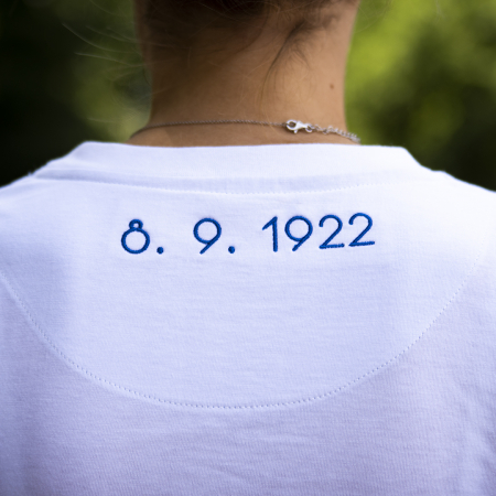 Dámské triko - "Baník 100 - Inkognito" / 2022 / bílé