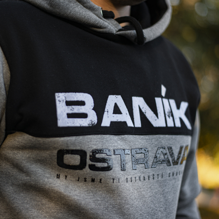 Mikina - "Baník Ostrava" / šedá / 2020