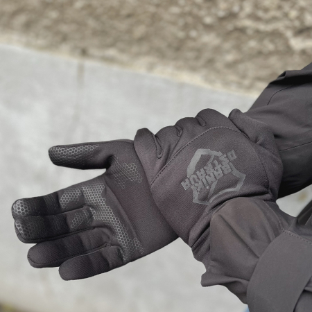 Softshellové rukavice - "BO - Logo" / 2022 / černé