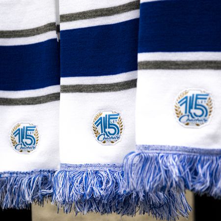 Šála "15 Let Chachaři" / pruhovaná / 2023