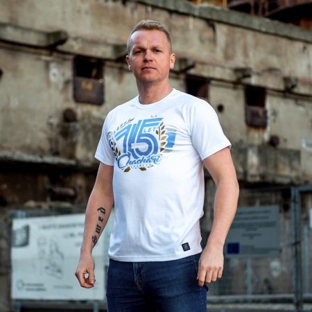 Triko - "15 Let Chachaři - logo" / bílé / 2023