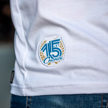 Triko - "15 Let Chachaři - logo" / bílé / 2023