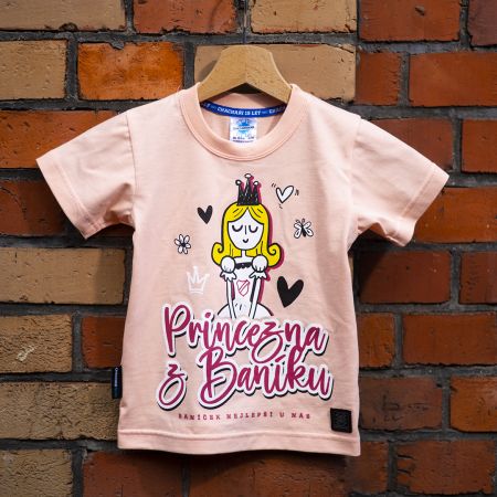 Dětské triko - "Princezna z Baníku" / 2023 / růžové