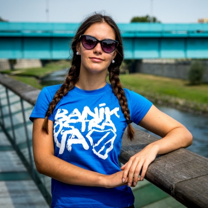 Dámské triko - "Baník Ostrava" / modré | ChacharWear.cz