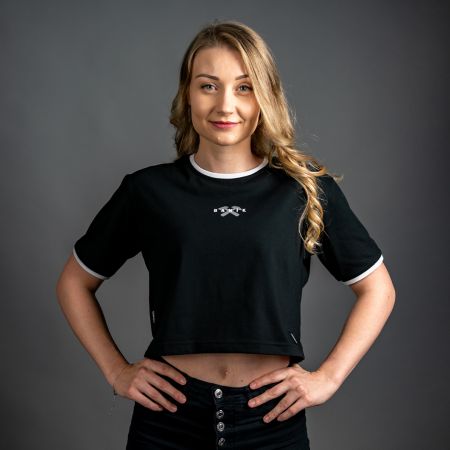 Dámské triko - "Baník - kladívka" / croptop / 2024