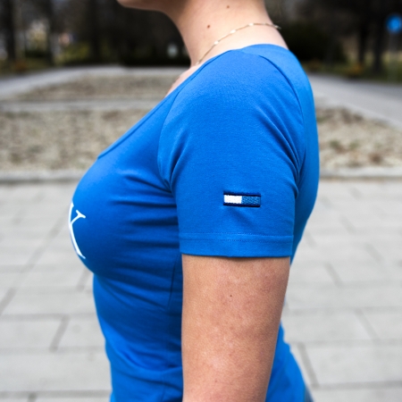 Dámské triko - "BO slim fit" / modré